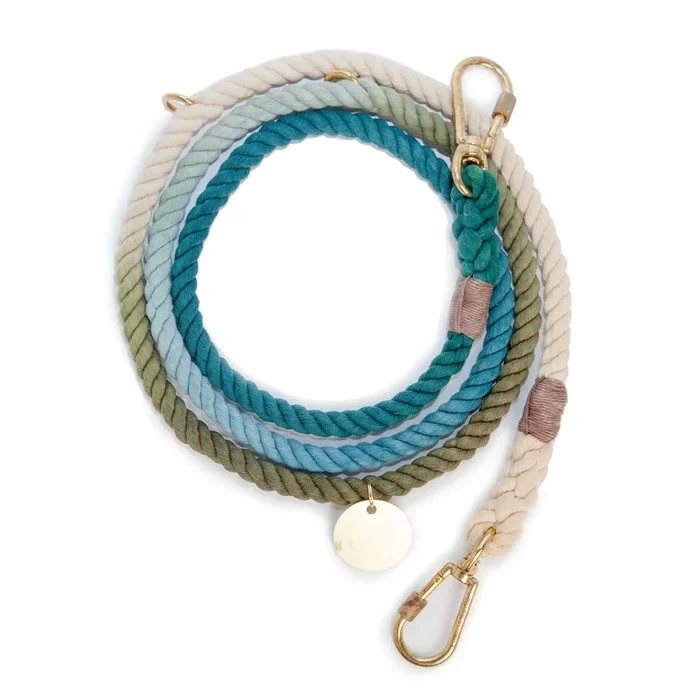 Adjustable Rope Dog Lead in Catskill Ombre (FINAL SALE)
