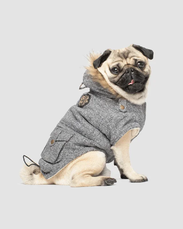 Alaskan Army Dog Parka in Salt and Pepper