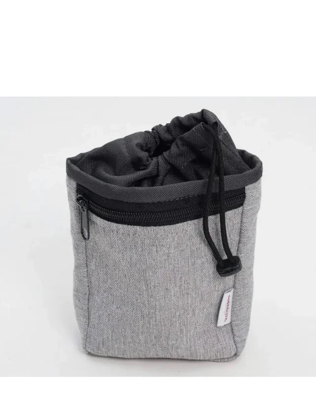 Drawstring Snack Bag in Grey or Tan(FINAL SALE)