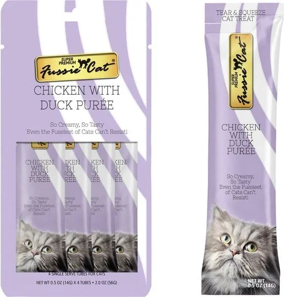 Fussie Cat Chicken with Duck Puree Lickable Cat Treats