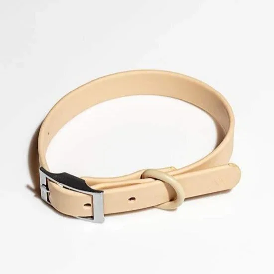 Modern Dog Collar in Tan