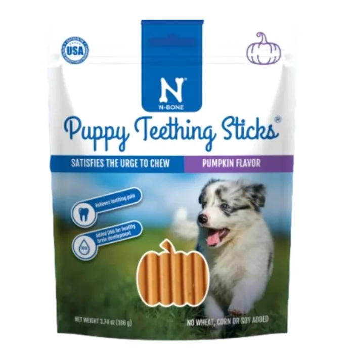 N-Bone Puppy Teething Sticks – Pumpkin