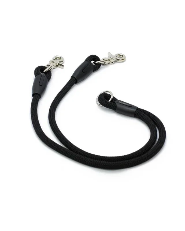 Splitter Dog Leash in Midnight Black (Made in the USA)