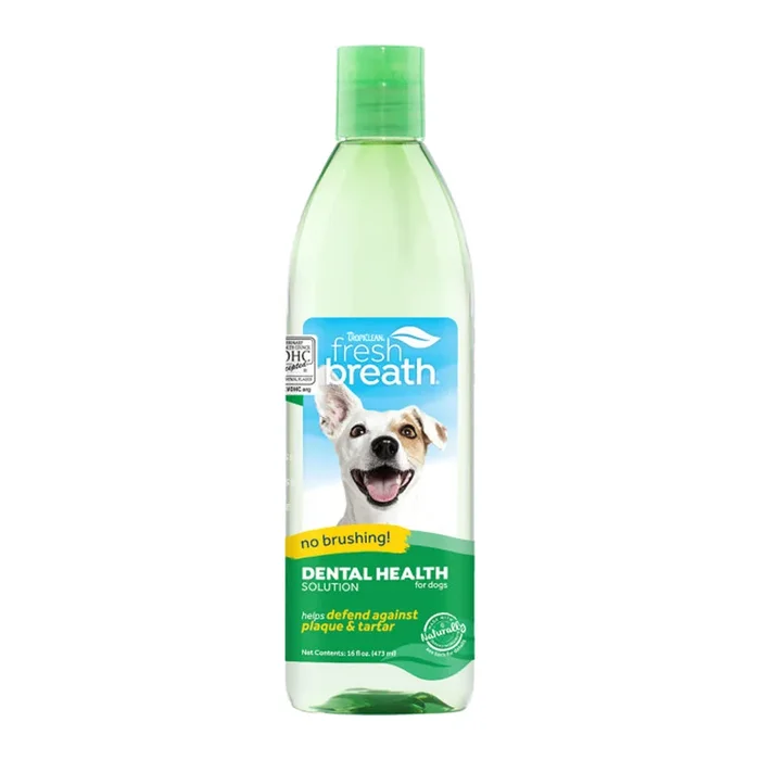 TropiClean Fresh Breath Oral Care Water Additive for Dogs 16-oz